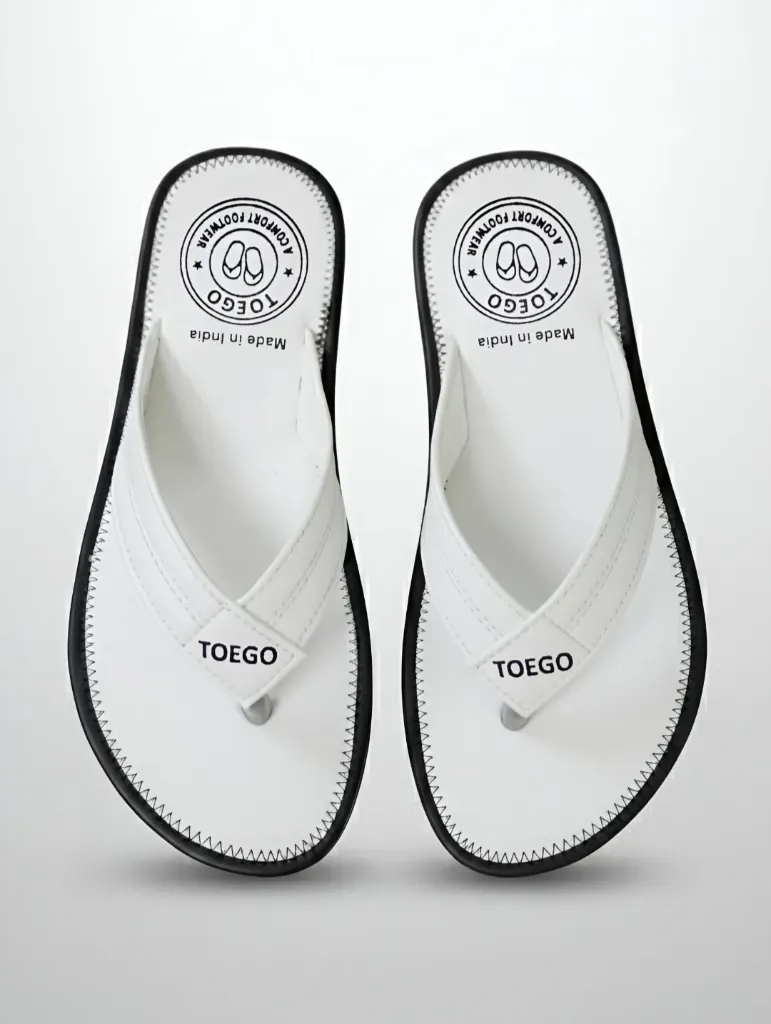 White Comfort Slippers – Stylish & Cozy